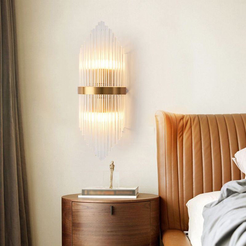 Luxury Gold Crystal Bedroom Bedside Wall Lamp