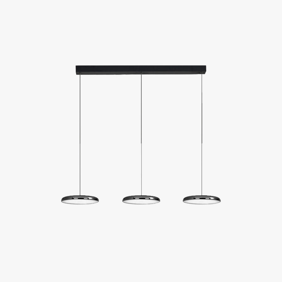 Modern Minimalist Pendant Light Red Black Silver Metal Bedroom by Tallis Home