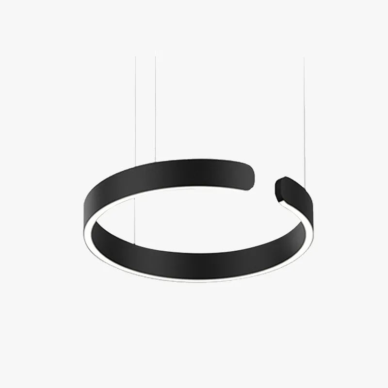 Luxury Minimalist LED Ring Pendant Light by Tallis Home