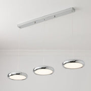 Modern Minimalist Pendant Light Red Black Silver Metal Bedroom — view 12