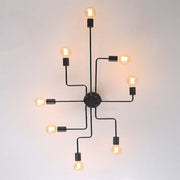 Vintage Modern Minimalist Industrial Metal Black Ceiling Lamp — view 6