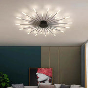 Flush-Mount Ceiling Light Fireworks, Black / Gold — view 31