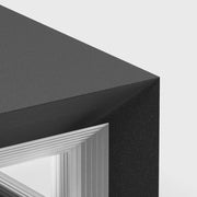 Contemporary LED Cube Metal Outdoor Light, Black — view 10