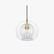 Glass Globe Pendant Light Clear & Amber by Tallis Home