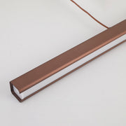Modern Linear Metal LED Pendant Light Black / Brown — view 19