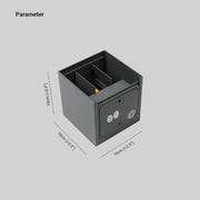 Modern Adjustable Square Outdoor Wall Lamp LED — view 4