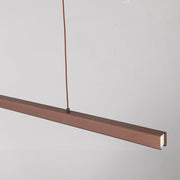 Modern Linear Metal LED Pendant Light Black / Brown — view 18
