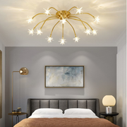 Art Deco Starry Flush Mount Ceiling Light — view 32