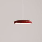 Modern Minimalist Pendant Light Red Black Silver Metal Bedroom — view 8