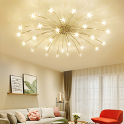 Art Deco Starry Flush Mount Ceiling Light — view 36