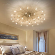 Art Deco Starry Flush Mount Ceiling Light — view 6