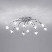 Art Deco Starry Flush Mount Ceiling Light — view 14