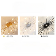 Art Deco Starry Flush Mount Ceiling Light — view 37