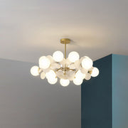 Multicolored Flower Branch Chandelier Living Room — view 46