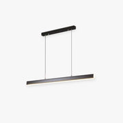 Modern Linear Metal LED Pendant Light Black / Brown by Tallis Home