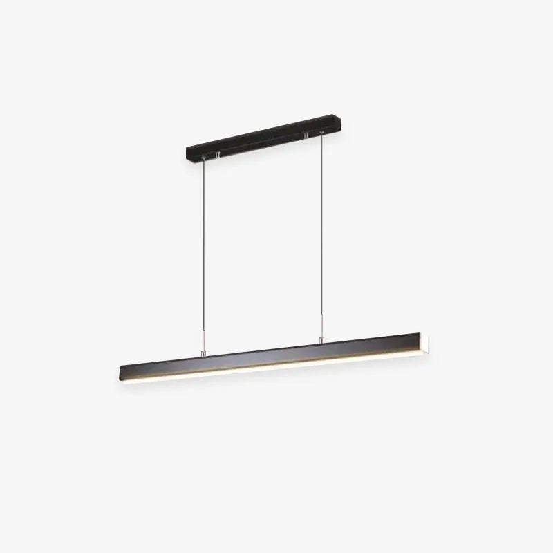 Modern Linear Metal LED Pendant Light Black / Brown by Tallis Home