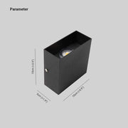 Modern Adjustable Square Outdoor Wall Lamp LED — view 5