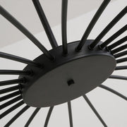 Modern Blown Linear Metal Multi-Light Chandelier — view 15