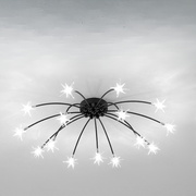 Art Deco Starry Flush Mount Ceiling Light — view 40