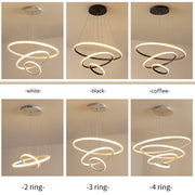 Modern Ring Pendant Light, 2 / 3 / 4 Rings — view 6