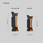 Curved Outdoor Wall Mounted LED Lamp — view 6