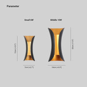 Curved Outdoor Wall Mounted LED Lamp — view 7