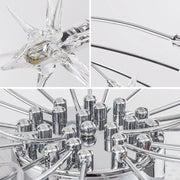 Art Deco Starry Flush Mount Ceiling Light — view 5