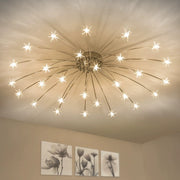 Art Deco Starry Flush Mount Ceiling Light — view 7