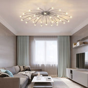 Art Deco Starry Flush Mount Ceiling Light — view 2