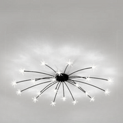 Art Deco Starry Flush Mount Ceiling Light — view 42