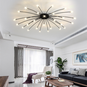 Art Deco Starry Flush Mount Ceiling Light — view 44