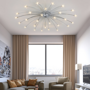 Art Deco Starry Flush Mount Ceiling Light — view 46