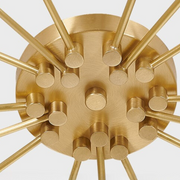 Art Deco Starry Flush Mount Ceiling Light — view 27