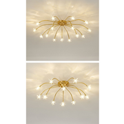 Art Deco Starry Flush Mount Ceiling Light — view 29