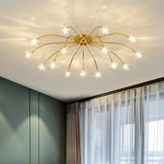 Art Deco Starry Flush Mount Ceiling Light — view 34