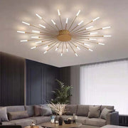 Flush-Mount Ceiling Light Fireworks, Black / Gold — view 36