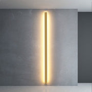 Minimalist Linear Metal / Wall Lamp, Gold / Black / White — view 12