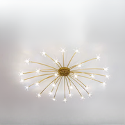 Art Deco Starry Flush Mount Ceiling Light — view 51