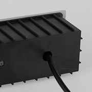 Modern Metal Square Outdoor Deck / Step Light, Black — view 24