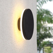 Minimalist Round / Square Outdoor Wall Lamp LED, Black / White — view 12