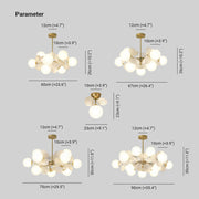 Multicolored Flower Branch Chandelier Living Room — view 5