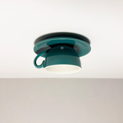 Modern Coffee Cups Ceramic Flush Ceiling Lighting — view 18