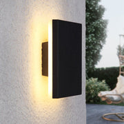 Minimalist Round / Square Outdoor Wall Lamp LED, Black / White — view 15