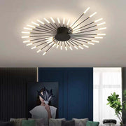 Flush-Mount Ceiling Light Fireworks, Black / Gold — view 32