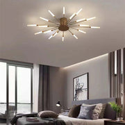 Flush-Mount Ceiling Light Fireworks, Black / Gold — view 33