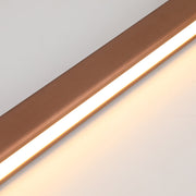 Modern Linear Metal LED Pendant Light Black / Brown — view 23
