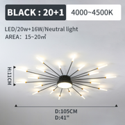 Modern Home Decoration Fireworks LED Ceiling Light — view 17