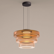 Glass Pendant Light Multi-tiered Structure — view 12