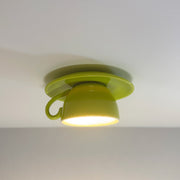 Modern Coffee Cups Ceramic Flush Ceiling Lighting — view 16
