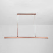 Modern Linear Metal LED Pendant Light Black / Brown — view 17